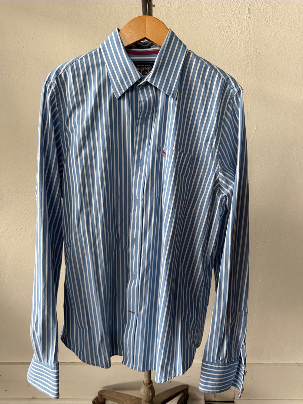 Y2K Abercrombie & Fitch Muscle Button Up Size XL - Picture 3 of 4